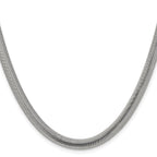 Chisel Stainless Steel Polished 6.2mm Flat Snake Chain