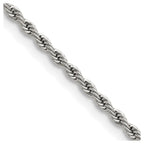 Chisel Stainless Steel Polished 2.4mm Rope Chain