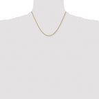 Chisel Stainless Steel Polished Yellow IP-plated 2.4mm Rope Chain