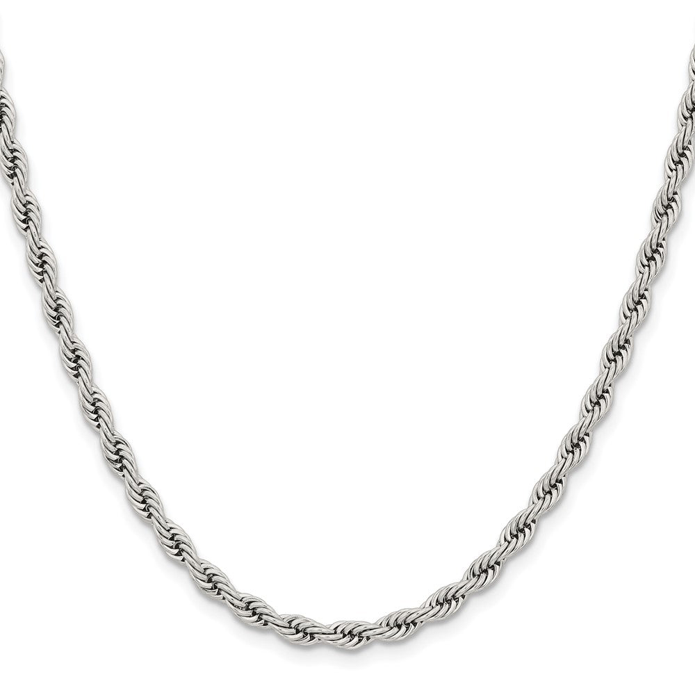 Chisel Stainless Steel Polished 4mm Rope Chain