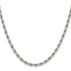 Chisel Stainless Steel Polished 4mm Rope Chain