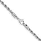 Chisel Stainless Steel Polished 4mm Rope Chain