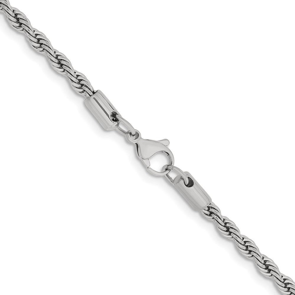 Chisel Stainless Steel Polished 4mm Rope Chain