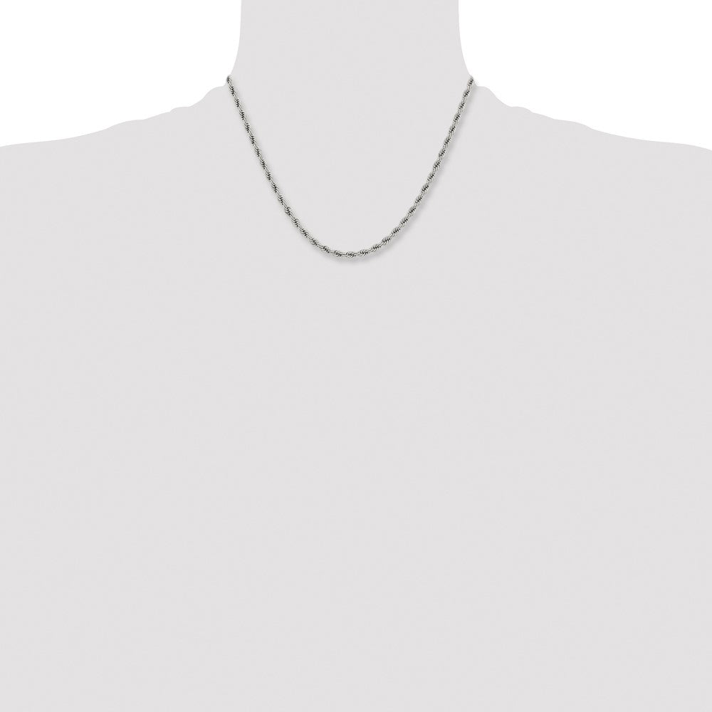 Chisel Stainless Steel Polished 4mm Rope Chain