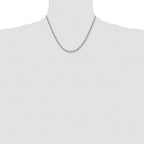 Chisel Stainless Steel Polished 4mm Rope Chain