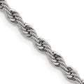 Chisel Stainless Steel Polished 4mm Rope Chain