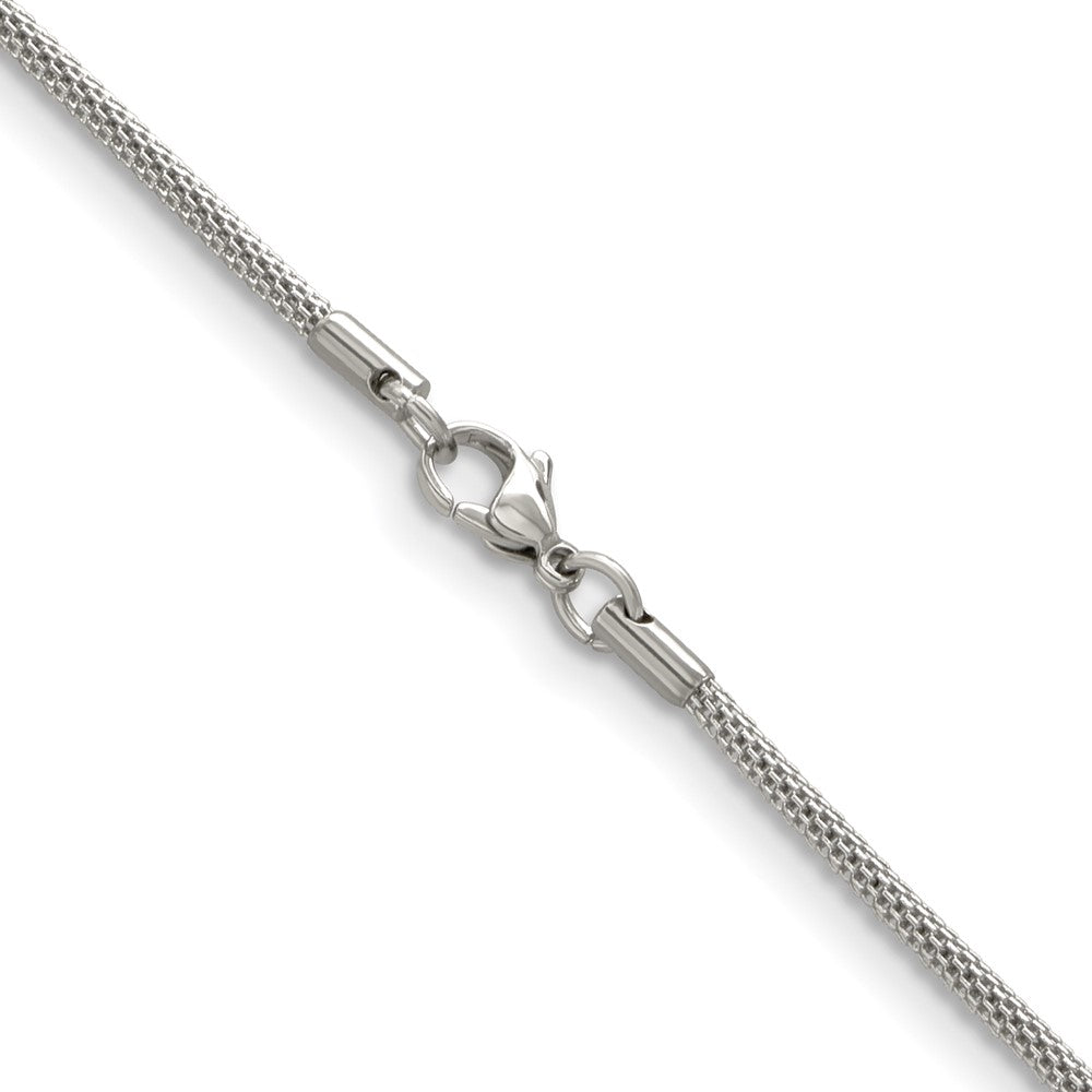 Chisel Stainless Steel Polished 2.5mm Bismark Chain