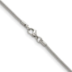 Chisel Stainless Steel Polished 2.5mm Bismark Chain
