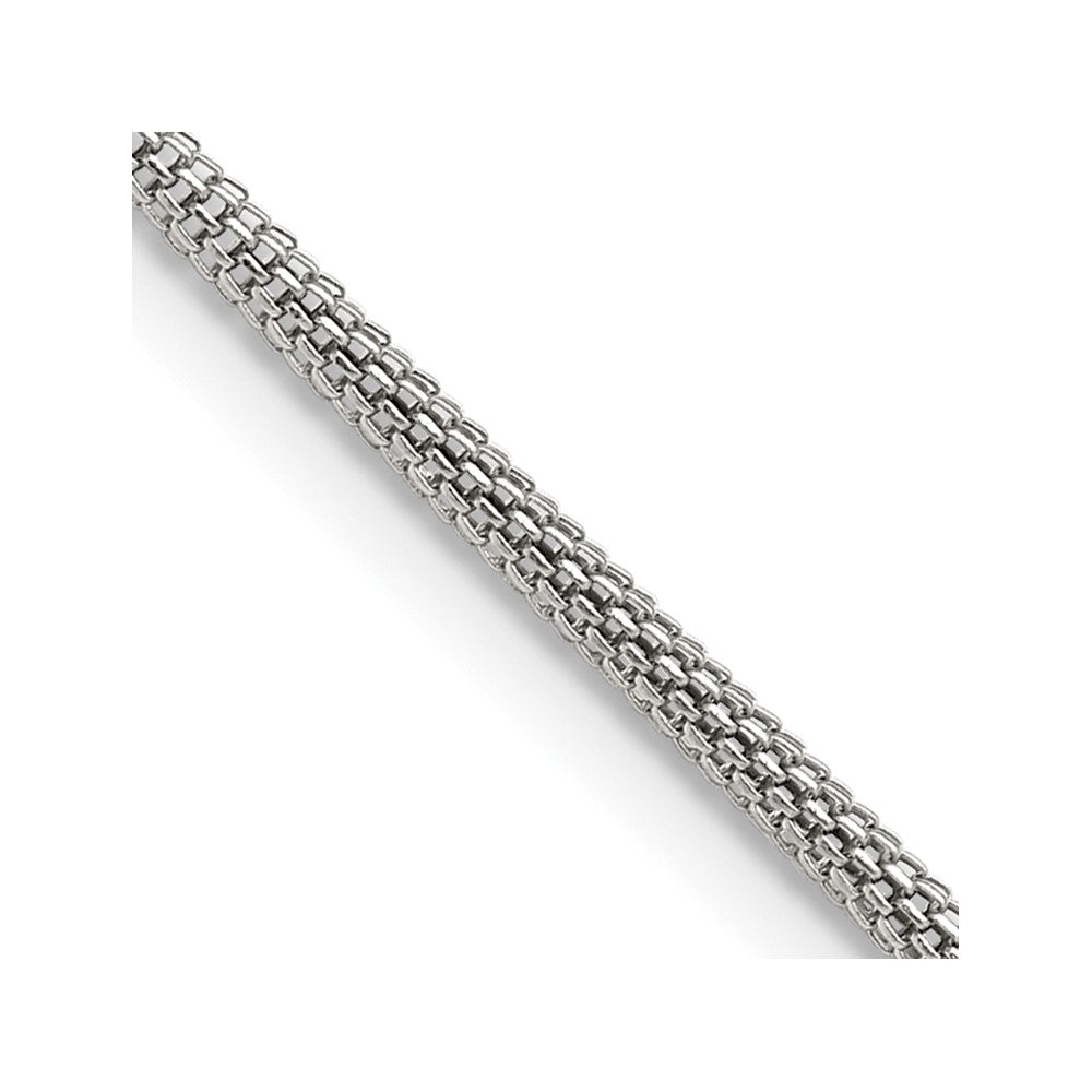 Chisel Stainless Steel Polished 2.5mm Bismark Chain