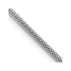 Chisel Stainless Steel Polished 2.5mm Bismark Chain