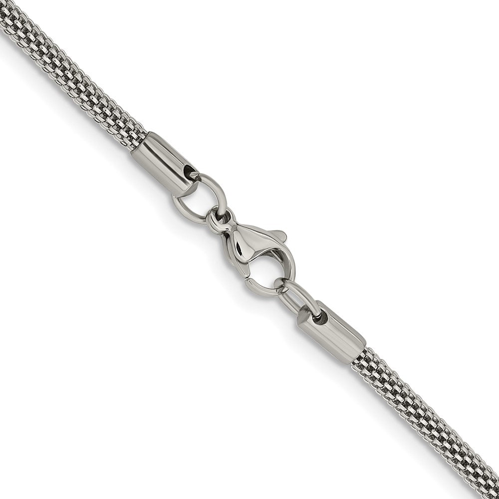 Chisel Stainless Steel Polished 3.2mm Bismark Chain