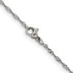 Chisel Stainless Steel Polished 2mm Singapore Chain