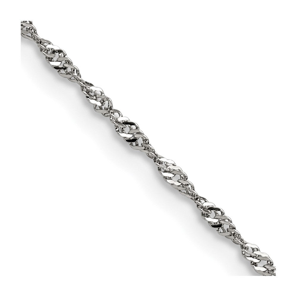 Chisel Stainless Steel Polished 2mm Singapore Chain