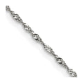 Chisel Stainless Steel Polished 2mm Singapore Chain