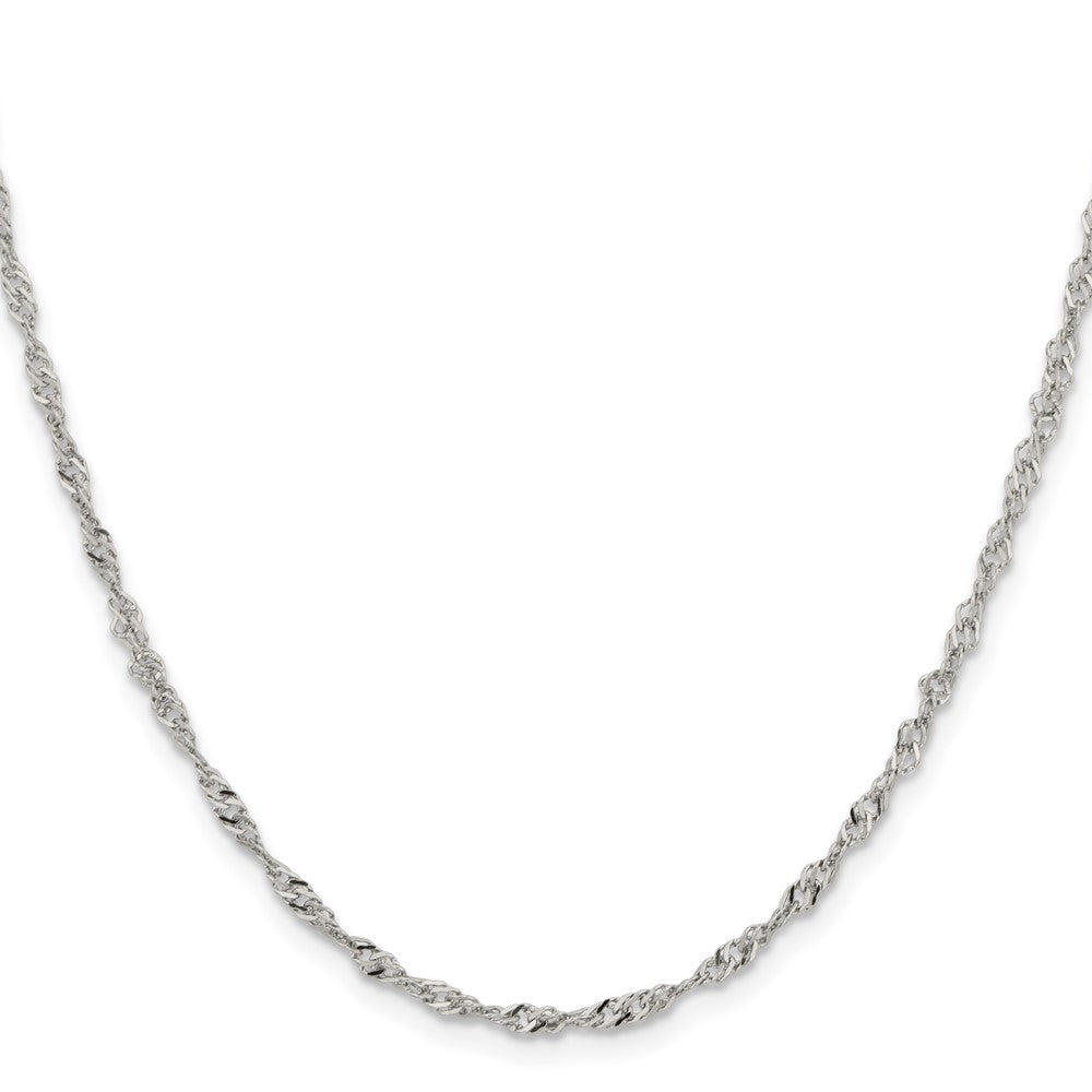 Chisel Stainless Steel Polished 2.5mm Singapore Chain