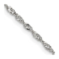 Chisel Stainless Steel Polished 2.5mm Singapore Chain