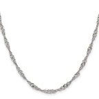 Chisel Stainless Steel Polished 3mm Singapore Chain