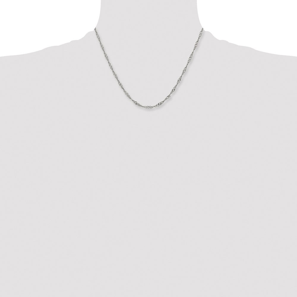 Chisel Stainless Steel Polished 3mm Singapore Chain