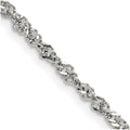 Chisel Stainless Steel Polished 3mm Singapore Chain