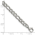 Chisel Stainless Steel Polished 6.3mm Figaro Chain