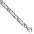 Chisel Stainless Steel Polished 6.3mm Figaro Chain
