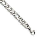 Chisel Stainless Steel Polished 8.75mm Figaro Chain