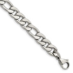 Chisel Stainless Steel Polished 8.75mm Figaro Chain