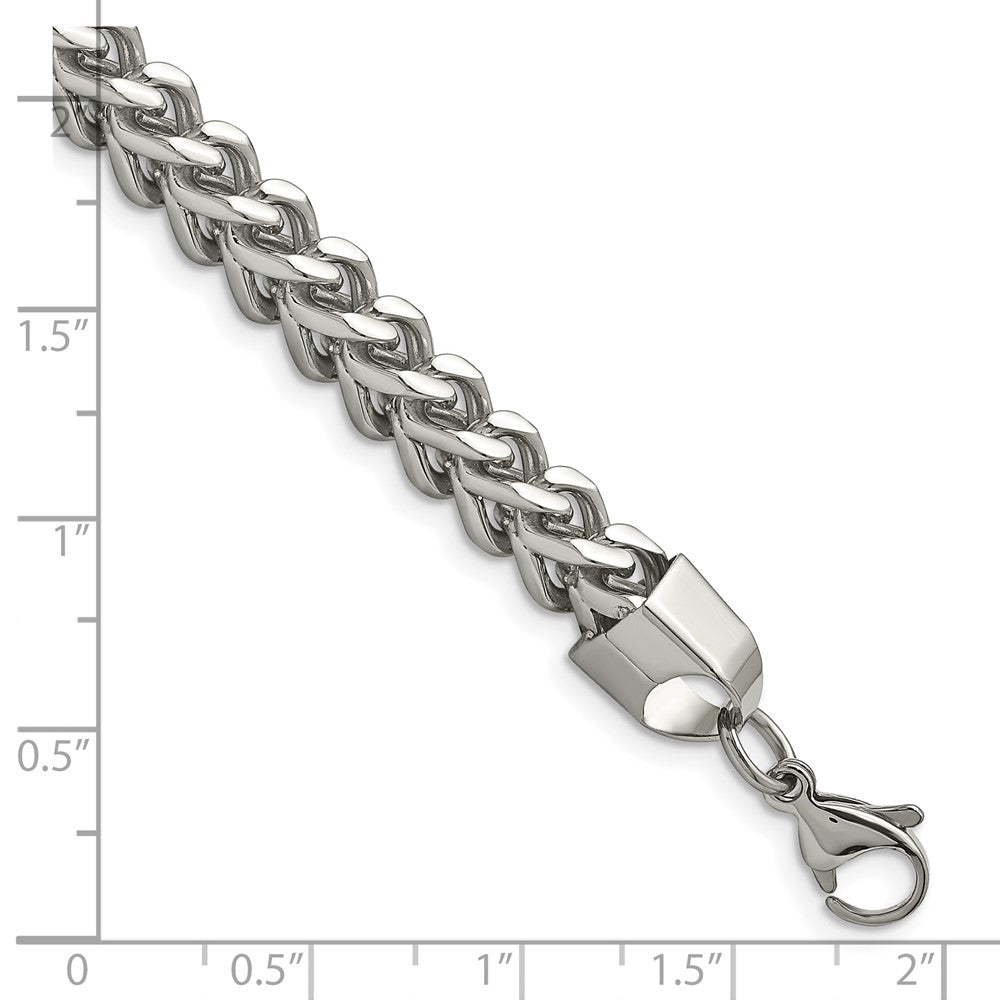 Chisel Stainless Steel Polished 6.75mm Franco Chain