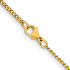 Chisel Stainless Steel Polished Yellow IP-plated 2.25mm Round Curb Chain