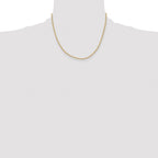 Chisel Stainless Steel Polished Yellow IP-plated 2.25mm Round Curb Chain