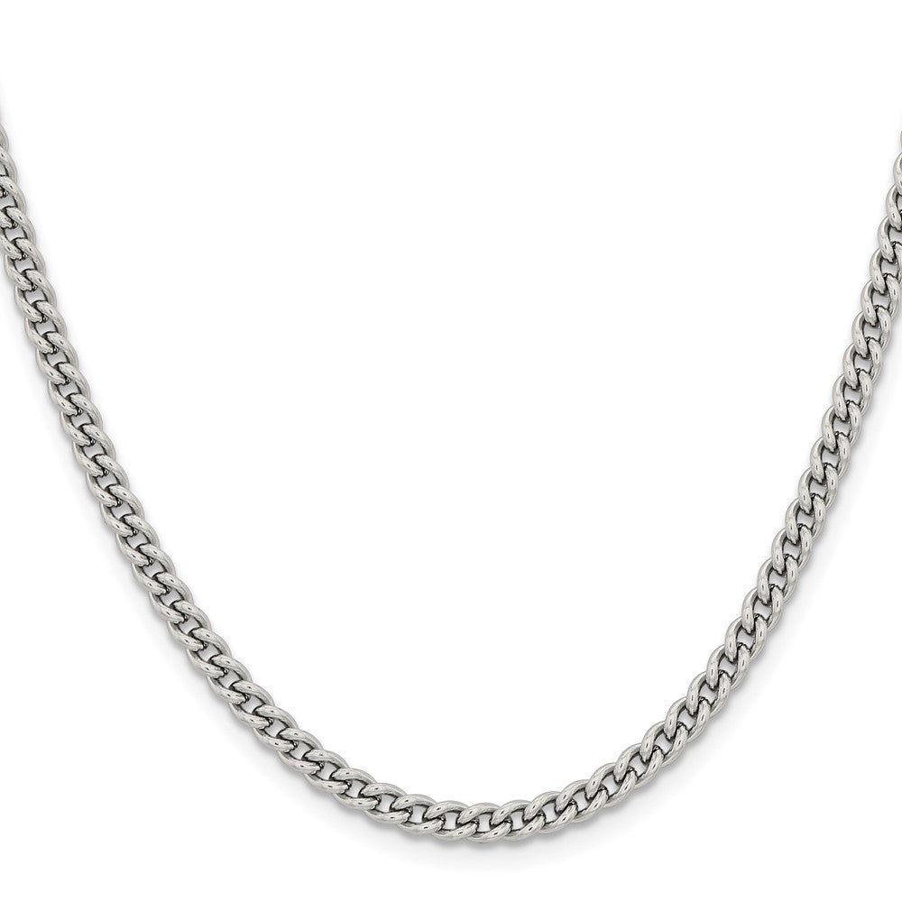 Chisel Stainless Steel Polished 4mm Round Curb Chain