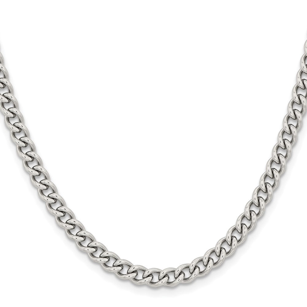 Chisel Stainless Steel Polished 5.3mm Round Curb Chain