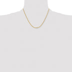 Chisel Stainless Steel Polished Yellow IP-plated 3mm Curb Chain