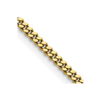 Chisel Stainless Steel Polished Yellow IP-plated 3mm Curb Chain