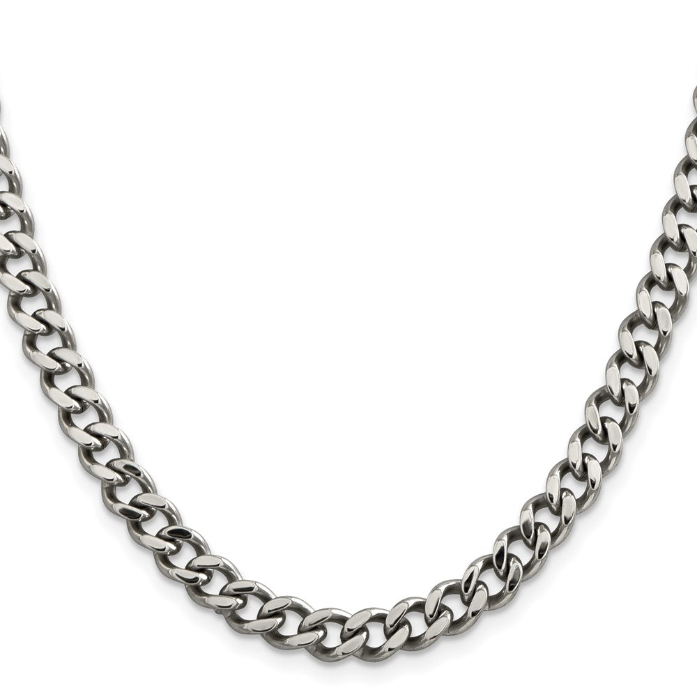 Chisel Stainless Steel Polished 6.75mm Curb Chain
