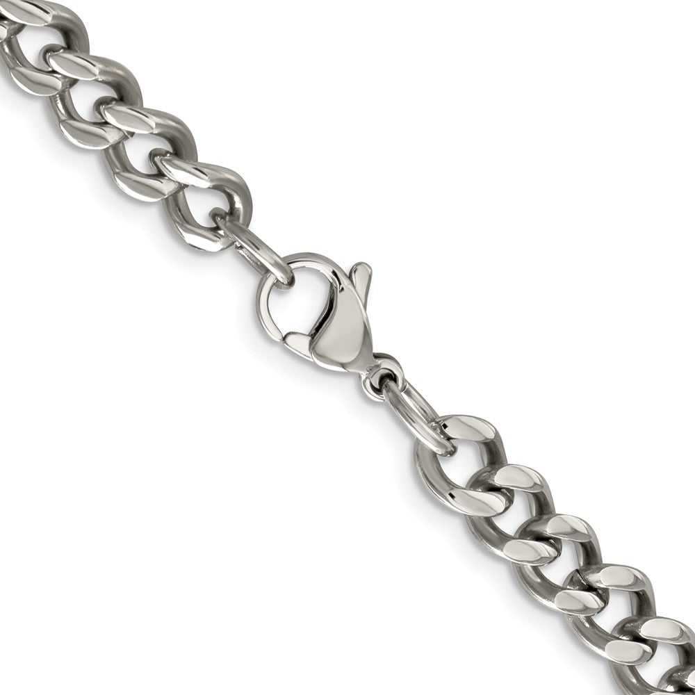Chisel Stainless Steel Polished 6.75mm Curb Chain