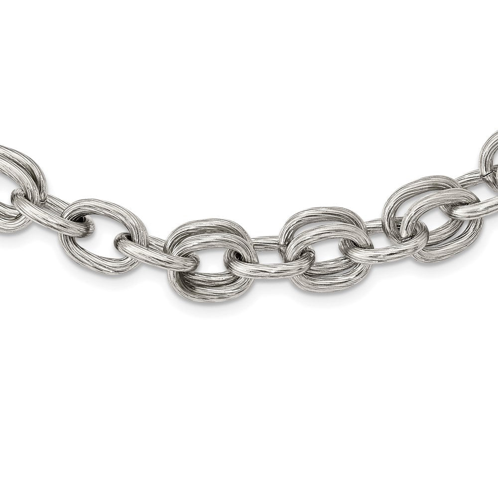 Stainless Steel Polished Multiple Link Necklace