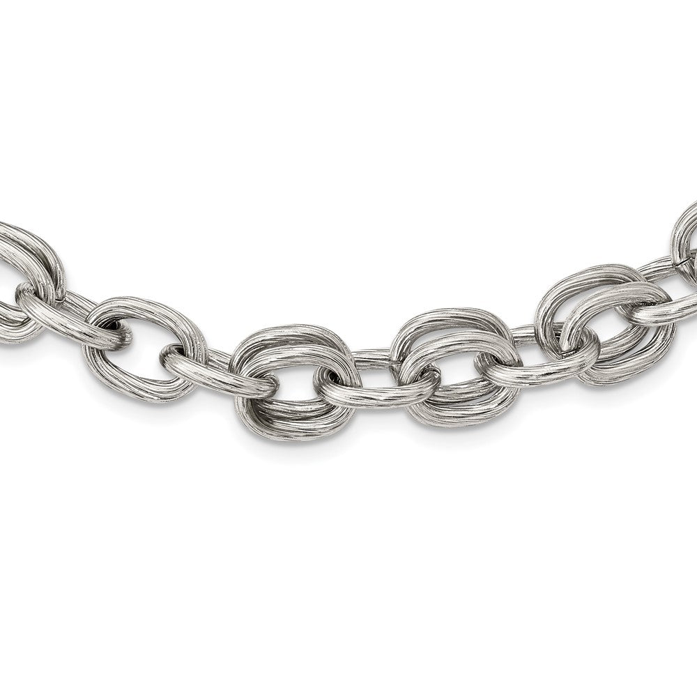 Stainless Steel Polished Multiple Link Necklace