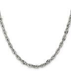 Chisel Stainless Steel Polished 4.2mm Fancy Twisted Link Chain