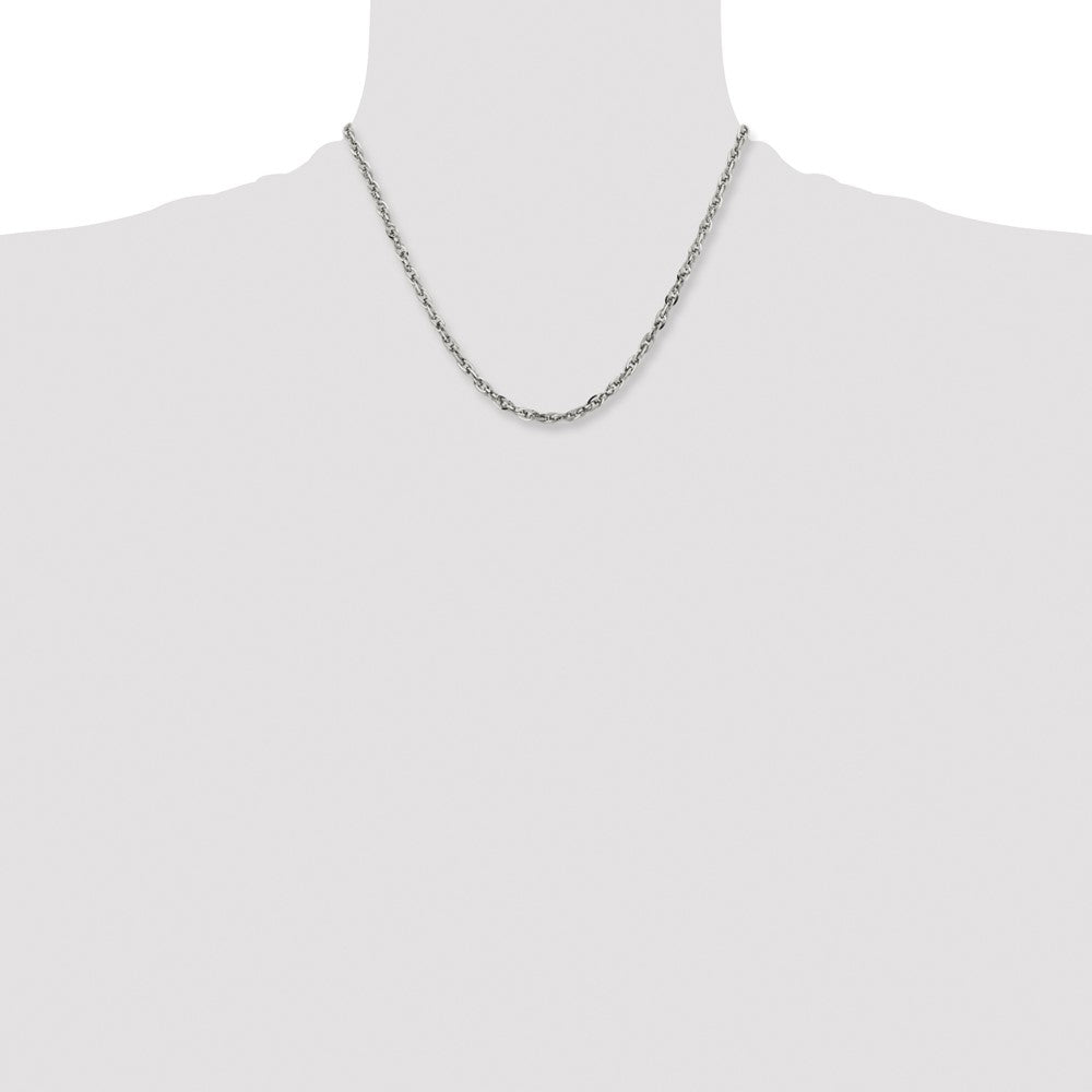 Chisel Stainless Steel Polished 4.2mm Fancy Twisted Link Chain