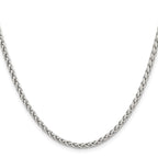 Chisel Stainless Steel Polished 3mm Wheat Chain