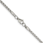 Chisel Stainless Steel Polished 3mm Wheat Chain