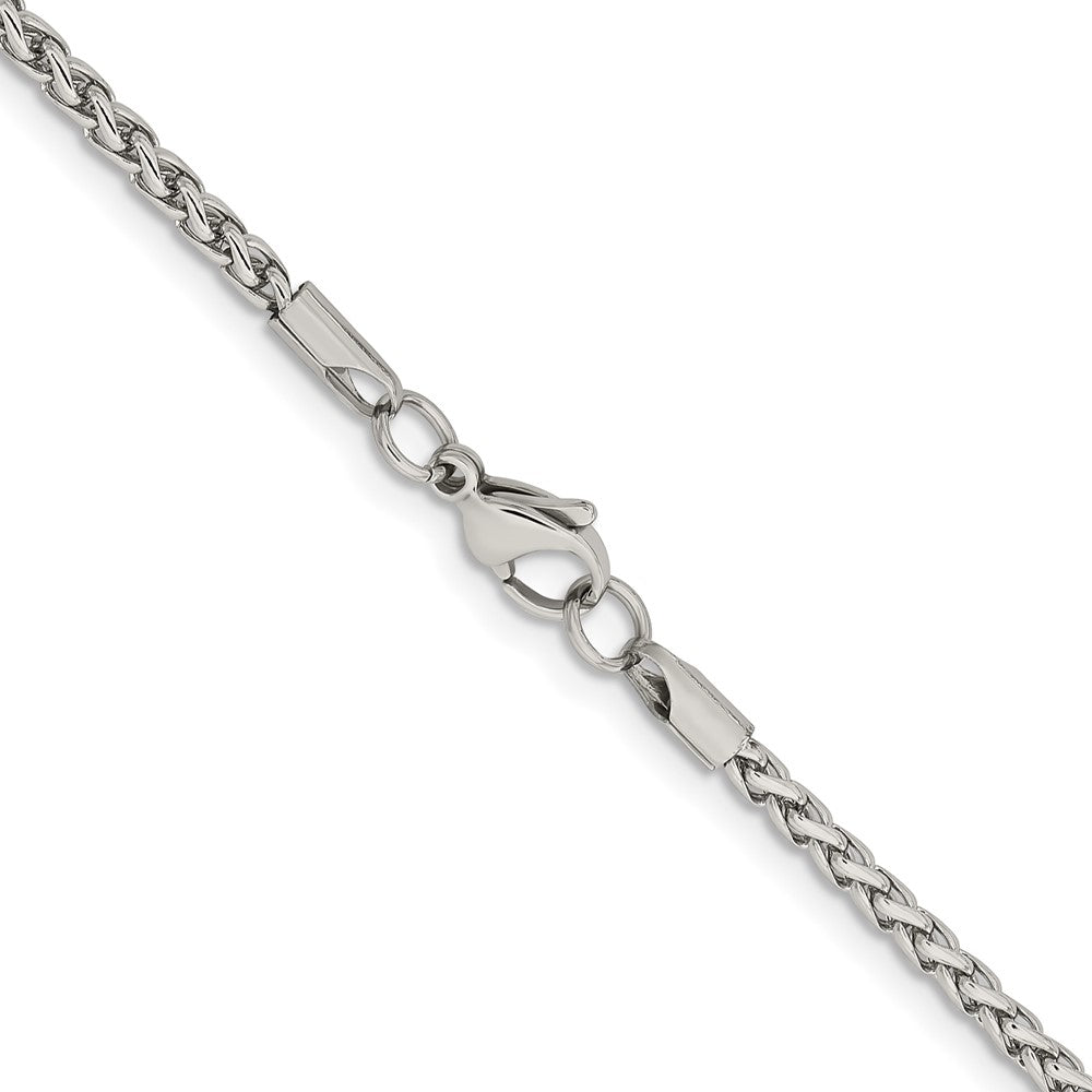 Chisel Stainless Steel Polished 3mm Wheat Chain