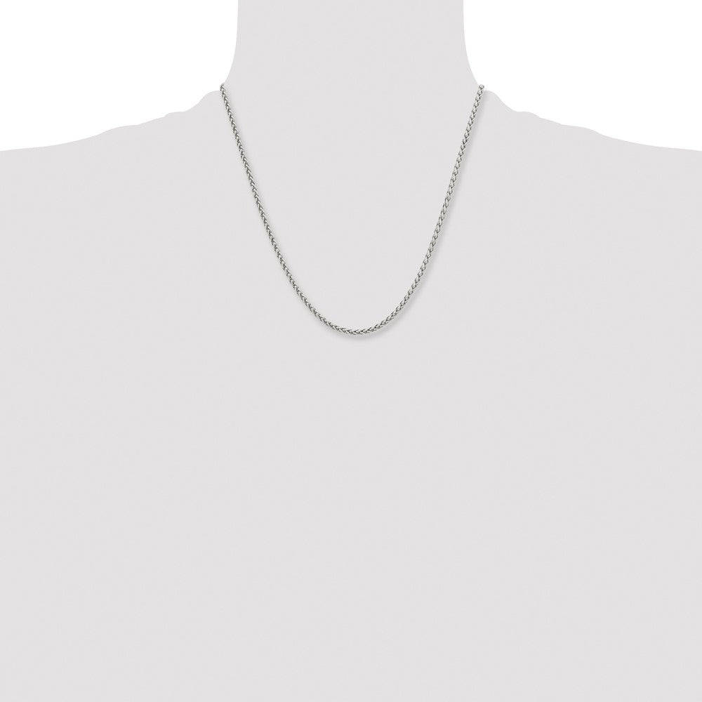 Chisel Stainless Steel Polished 3mm Wheat Chain