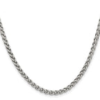 Chisel Stainless Steel Polished 4mm Wheat Chain
