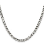 Chisel Stainless Steel Polished 5mm Wheat Chain