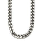 Chisel Stainless Steel Polished Heavy Wheat Necklace