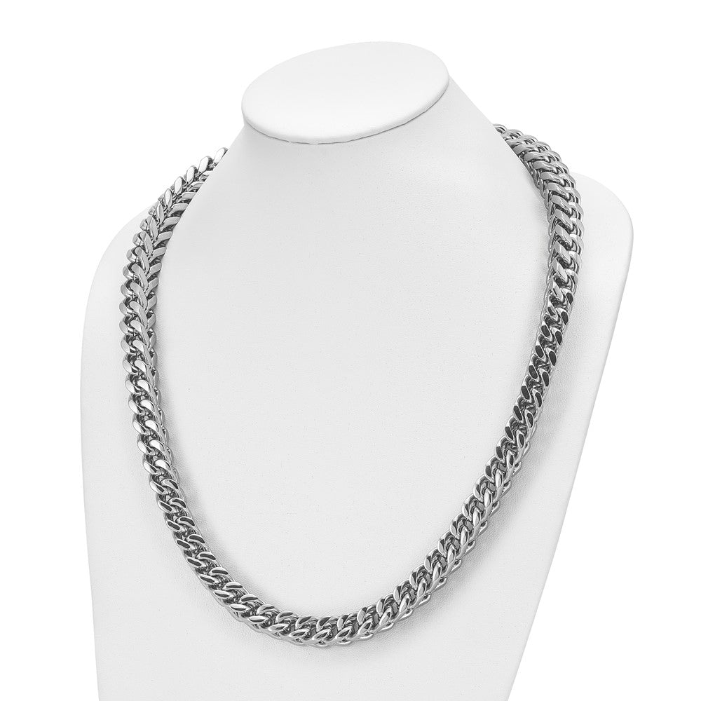 Chisel Stainless Steel Polished Heavy Wheat Necklace