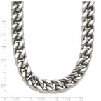 Chisel Stainless Steel Polished Heavy Wheat Necklace
