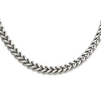 Chisel Stainless Steel Polished Heavy Wheat Necklace